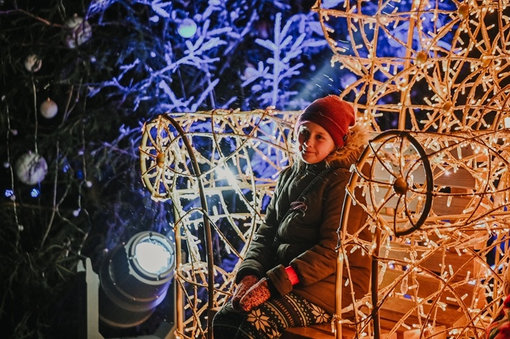 Krāšņā Sigulda pošas Ziemassvētkiem. Foto: Ginta Zīverte 295093