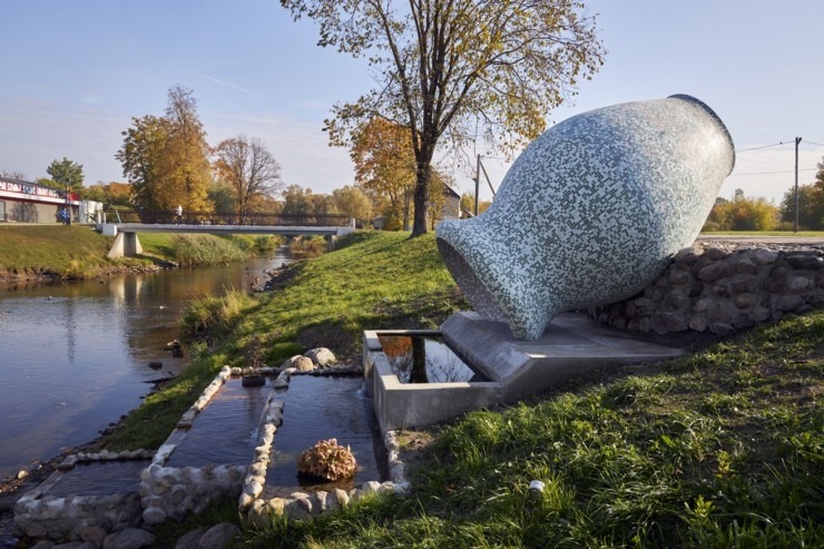 Rēzeknē atklāts jauns vides objekts - Ūdens pods. Foto: Rēzeknes TIC 308375