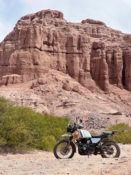 Arnis Jaudzems ar motociklu apceļo Argentīnu 2000 km garā maršrutā. Foto: Arnis Jaudzems 335016