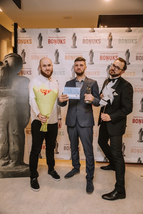 Skati latgaliešu kultūras gada balvas «Boņuks 2023» pasniegšanu. Foto: Dagnija Bernāne / Latgales vēstniecība GORS 350523