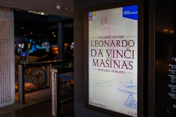 Starptautiskā ceļojošā izstāde «Leonardo da Vinči mašīnas» ir skatāma Rīgas Motormuzejā. Foto: Raimonds Volonts Starptautiskā ceļojošā izstāde «Leonardo da Vinči mašīnas» ir skatāma Rīgas Motormuzejā. Foto: Raimonds Volonts 359578