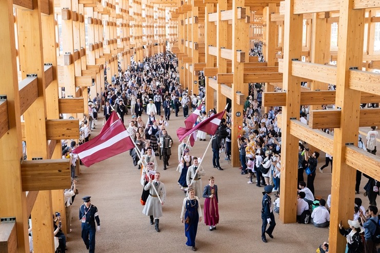«EXPO 2025 Osaka» ietvaros Latvija prezentē savus inovatīvos sasniegumus. Foto: Reinis Oliņš, Dāvis Jansons «EXPO 2025 Osaka» ietvaros Latvija prezentē savus inovatīvos sasniegumus. Foto: Reinis Oliņš, Dāvis Jansons 371378
