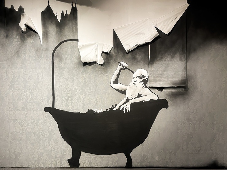 Izstāde «The Mystery of Banksy – A Genius Mind» Vidzemes tirgū jau uzņēmusi 10 000. apmeklētāju 376164