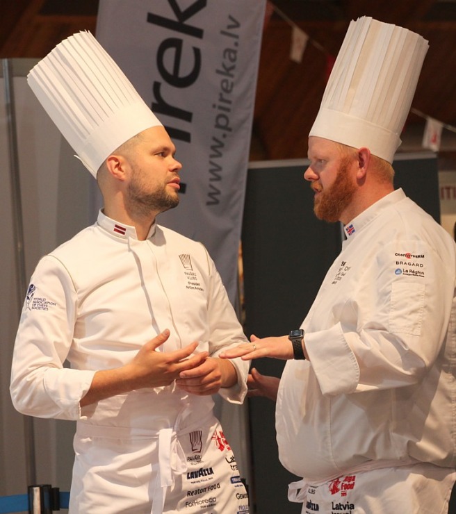 Prestižo kulinārijas konkursa «Bocuse dOr Latvia 2025» balvu iegūst šefpavārs Dinārs Zvirgzdiņš 376833
