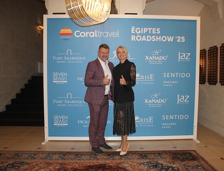 Tūroperators «Coral Travel Latvia» rīko «Egypt Roadshow» Latvijas tūrisma firmu ceļojumu konsultantiem Vecrīgas viesnīcā «Grand Palace Hotel» 377026