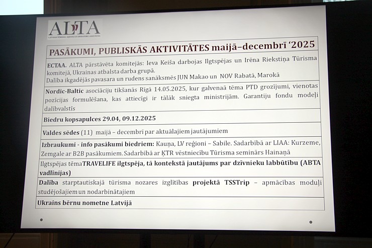 Latvijas Tūrisma Aģentu un Operatoru Asociācija rīko kopsapulci viesnīcā «TRIBE Riga City Centre Hotel» 382820