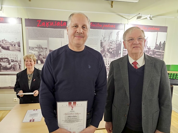 1991.gada barikāžu muzejā notiek Pateicības raksta apbalvošanas pasākums 384157