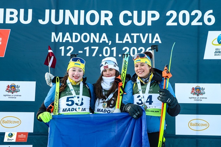 Biatloniste Estere Volfa Madonā izcīna vēsturisku uzvaru IBU Junioru kausa sprintā 384400