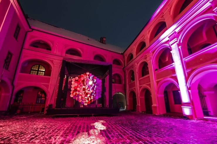 Viļņas gaismas festivāls izceļ pilsētas ziemas pievilcību 384898