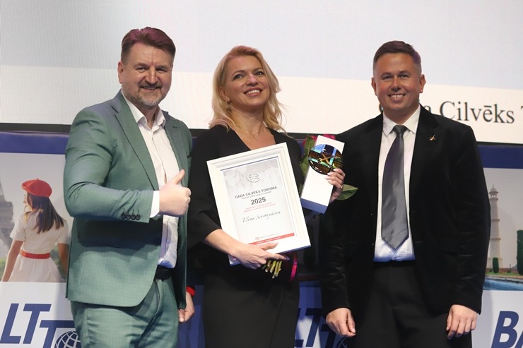 Tūrisma izstādē «Balttour 2026» tiek pasniegtas «GADA CILVĒKS TŪRISMĀ 2025» balvas. Foto: Rojs Maizītis 386069