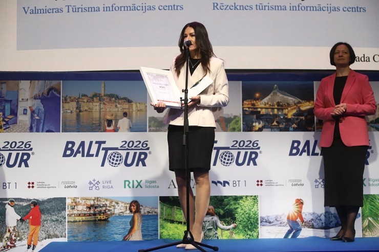 Tūrisma izstādē «Balttour 2026» tiek pasniegtas «GADA CILVĒKS TŪRISMĀ 2025» balvas. Foto: Rojs Maizītis 386076