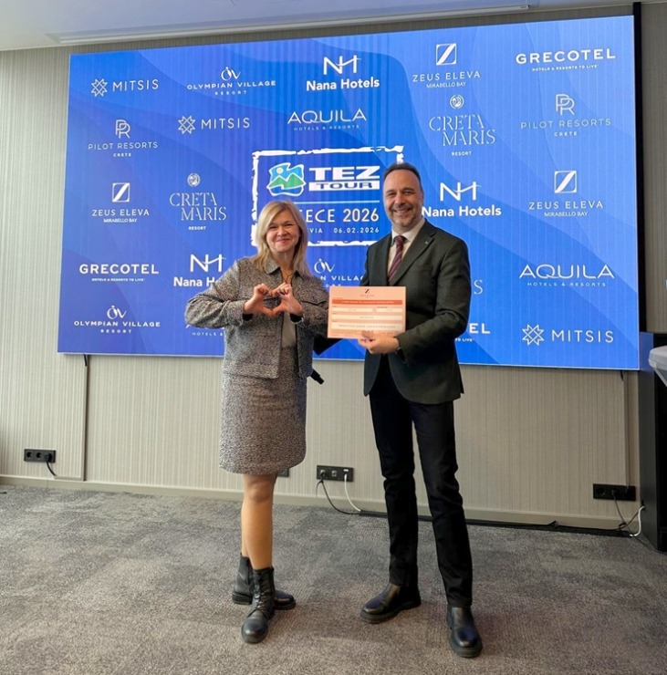 «Tez Tour Latvija» aicina Latvijas tūrisma firmas uz Grieķijas viesnīcu kontaktbiržu «Greece 2026» 386262