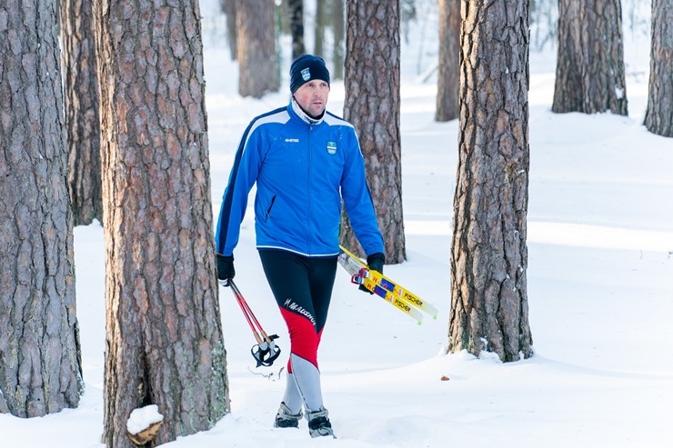 Daugavpils Stropu slēpošanas trase piedāvā apgaismotas 1.1 km un 2.8 km distances. Foto: Margarita Vigule 386644