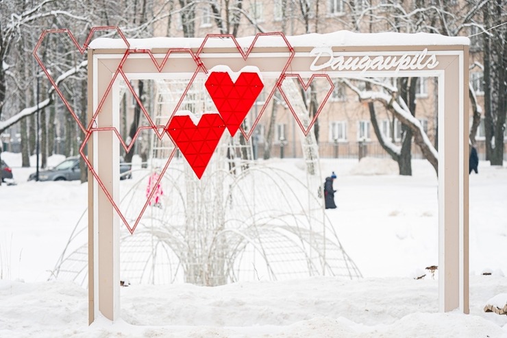 Daugavpils sūta ziemīgus sveicienus no aukstākās pilsētas Latvijā. Foto: Margarita Vigule 386758
