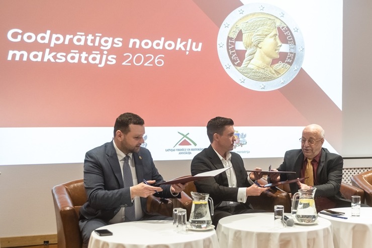 Viesnīcā «Riga Islande Hotel» notiek iniciatīvas «Godprātīgs nodokļu maksātājs 2026» atklāšanas pasākums. Foto: LVRA.lv 389205