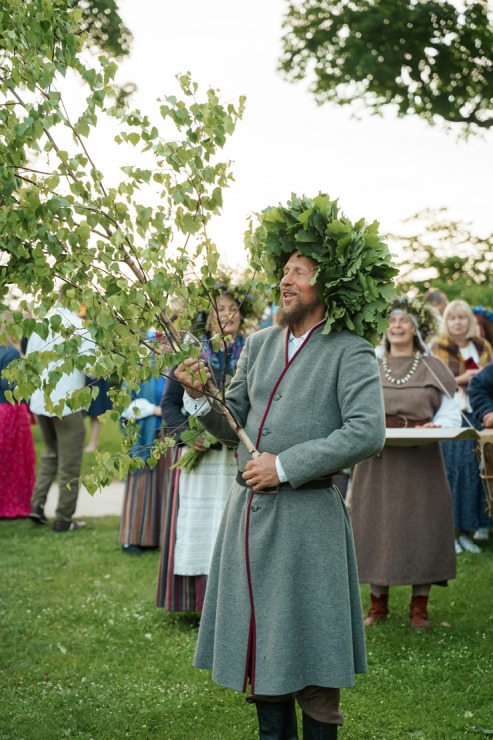 Līgo svētki Siguldas pilsdrupu estrādē ir tradicionāls pasākums. Foto: Zane Magone 394809
