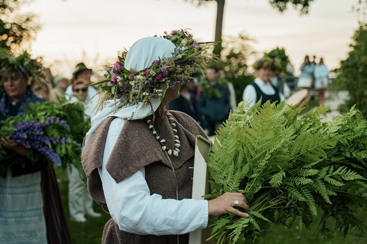 Līgo svētki Siguldas pilsdrupu estrādē ir tradicionāls pasākums. Foto: Zane Magone 394811