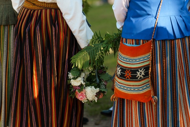 Līgo svētki Siguldas pilsdrupu estrādē ir tradicionāls pasākums. Foto: Zane Magone 394800
