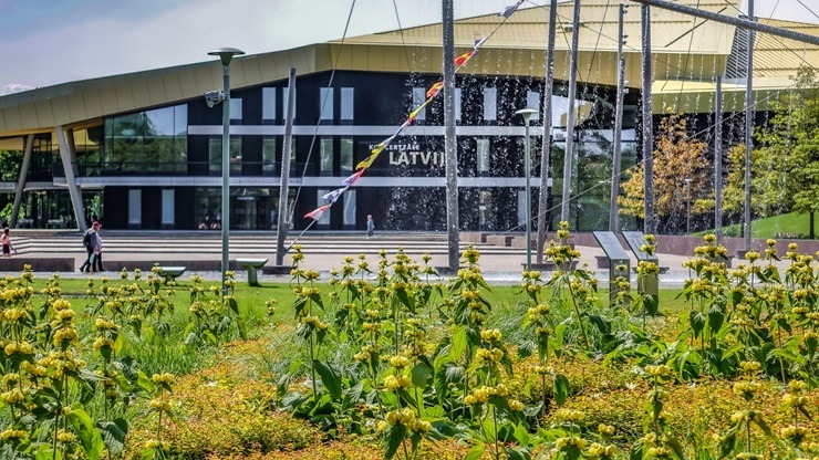 Ventspils vasaras paletē - piejūras pilsētu krāšņo skaisti ziedi 395401