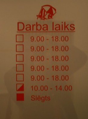 Biroja darba laiks 18839