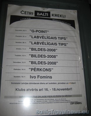 Bildes 2008 turpinājās arī 12. novembrī muzikālajā klubā Četri balti krekli. Šoreiz - džeza un blūza vakars Bildes 2008 turpinājās arī 12. novembrī muzikālajā klubā Četri balti krekli. Šoreiz - džeza un blūza vakars 28816