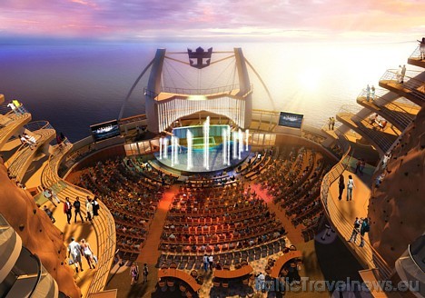 Amfiteātris. Kruīzu kuģis Oasis of the Seas virs ūdens būs 78 metrus augsts ar 16 stāviem un pašlaik tas tiek būvēts Somijā par 900 miljoniem eiro, la Amfiteātris. Kruīzu kuģis Oasis of the Seas virs ūdens būs 78 metrus augsts ar 16 stāviem un pašlaik tas tiek būvēts Somijā par 900 miljoniem eiro, la 29792