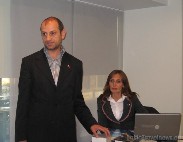 Selim Kasap (Turkish Airlines direktors Rīgā) un Sanita Geka (Turkish Airlines mārketinga vadītāja Rīgā) stāsta par lidsabiedrības attīstību, piedāvāt Selim Kasap (Turkish Airlines direktors Rīgā) un Sanita Geka (Turkish Airlines mārketinga vadītāja Rīgā) stāsta par lidsabiedrības attīstību, piedāvāt 37226