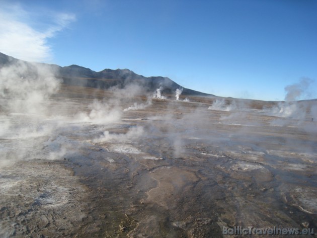 Čīlē gaiss kūp no geizeriem. El Tatio geizeru lauks atrodas Atakamas tuksnesī 38794