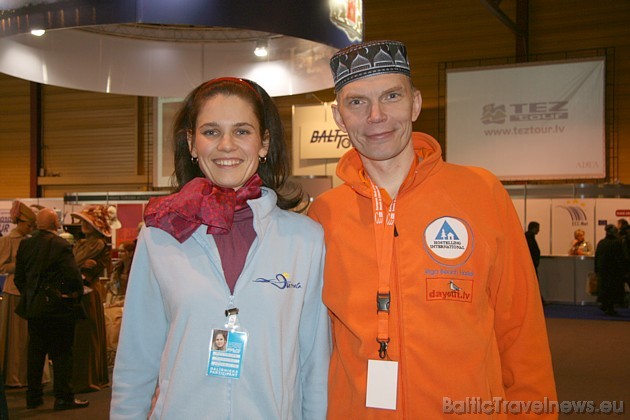 Izstādes Balttour 2010 dalībnieki Aleksandra Stramkale un Armands Muižnieks 39712