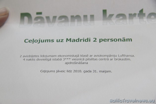 Dāvanu karte ceļojumam uz Madridi 2 personām 40686