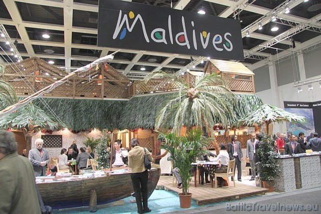 Maldivu salu stends izstādē. Vairāk informācijas par Maldivu salām iespējams atrast interneta vietnē www.visitmaldives.com Maldivu salu stends izstādē. Vairāk informācijas par Maldivu salām iespējams atrast interneta vietnē www.visitmaldives.com 41259
