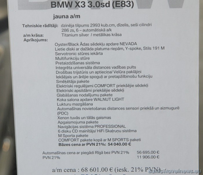Lai gan modernā BMW X3 cena diezgan augsta, sasniedzot 70 000 eiro, bet Cabrio BMW 327 var maksāt 150 000 eiro un vairāk Lai gan modernā BMW X3 cena diezgan augsta, sasniedzot 70 000 eiro, bet Cabrio BMW 327 var maksāt 150 000 eiro un vairāk 45808