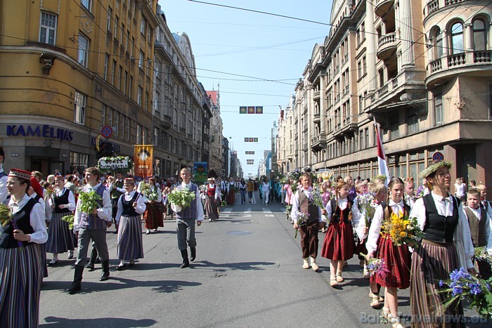 X Latvijas skolu jaunatnes dziesmu un deju svētku gājiens 46641