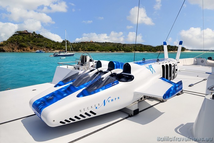 Doties braucienā ar Necker Nymph iespējams tikai tad, ja īrējat luksusa katamarānu Necker Belle vai uzturaties privātajā salā Necker Island
Foto: © 2 Doties braucienā ar Necker Nymph iespējams tikai tad, ja īrējat luksusa katamarānu Necker Belle vai uzturaties privātajā salā Necker Island
Foto: © 2 49303