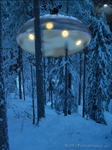 Viens no viesnīcas numuriem ir UFO - nezināms lidojošs objekts kokos. Tajā ir ir viena divvietīga gulta un divas gultas bērniem
Foto: © Treehotel Viens no viesnīcas numuriem ir UFO - nezināms lidojošs objekts kokos. Tajā ir ir viena divvietīga gulta un divas gultas bērniem
Foto: © Treehotel 51168