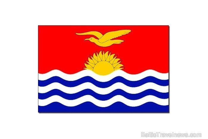7. vietu ieņem Kiribati. Sarkanā krāsa simbolizē debesis, zilā krāsa - Kluso okeānu. Austoša saule simbolizē tropu sauli, jo Kiribati atrodas abās ekv 7. vietu ieņem Kiribati. Sarkanā krāsa simbolizē debesis, zilā krāsa - Kluso okeānu. Austoša saule simbolizē tropu sauli, jo Kiribati atrodas abās ekv 57700
