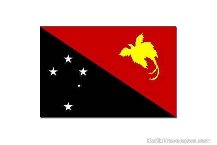 4. vietu ieņem Papua-Jaungvineja. Sarkanā un melnā ir valsts tradicionālās krāsas. Paradīzes putns, kas attēlots karogā peld gandrīz tikai Jaungvinejā 4. vietu ieņem Papua-Jaungvineja. Sarkanā un melnā ir valsts tradicionālās krāsas. Paradīzes putns, kas attēlots karogā peld gandrīz tikai Jaungvinejā 57703