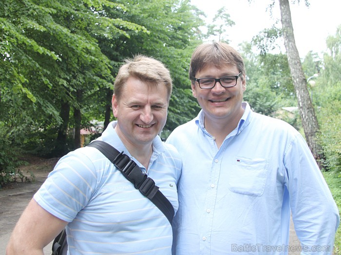 Aivars Mackevičs (Baltictravelnews.com direktors) un Pēteris Viņķelis (Eiropas Parlamenta deputātes Sandras Kalnietes padomnieks) Aivars Mackevičs (Baltictravelnews.com direktors) un Pēteris Viņķelis (Eiropas Parlamenta deputātes Sandras Kalnietes padomnieks) 65045