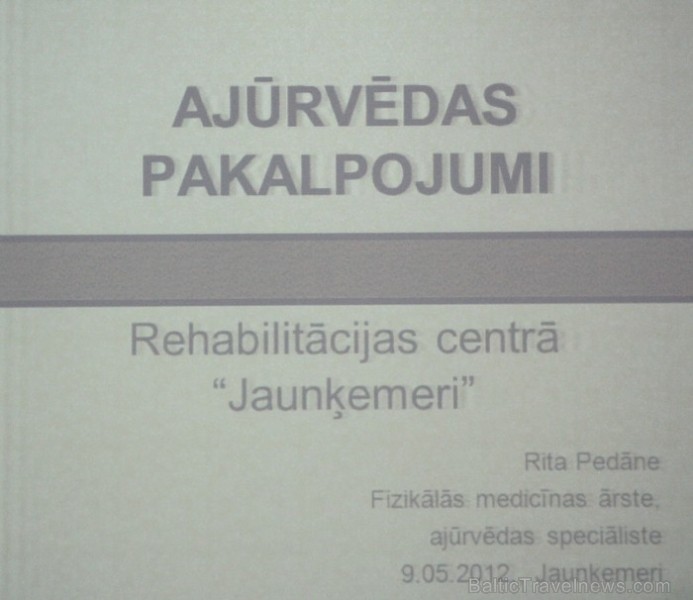 Latvijā vienīgais klimata un balneoterapijas rehabilitācijas centrs «Jaunķemeri» atver jaunu ajūrvēdas medicīnas nodaļu - www.jaunkemeri.lv Latvijā vienīgais klimata un balneoterapijas rehabilitācijas centrs «Jaunķemeri» atver jaunu ajūrvēdas medicīnas nodaļu - www.jaunkemeri.lv 75179