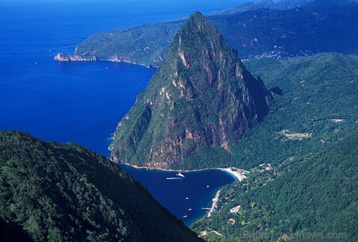 Sentlūsija ir salu valsts Karību jūras austrumos uz robežas ar Atlantijas okeānu. Foto: www.stlucia.org 86471