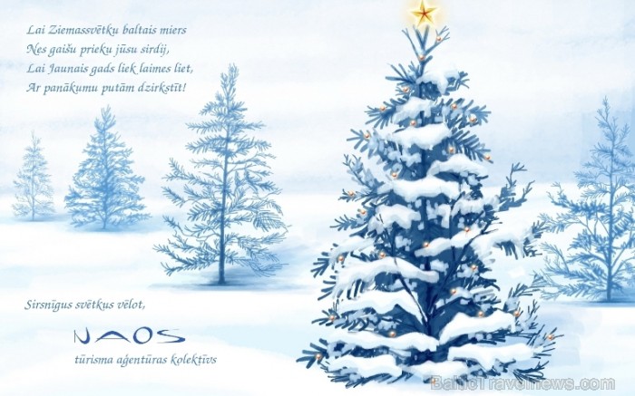 Paldies tūrisma aģentūrai Naos par Ziemassvētku apsveikumu! www.naos.lv 86553