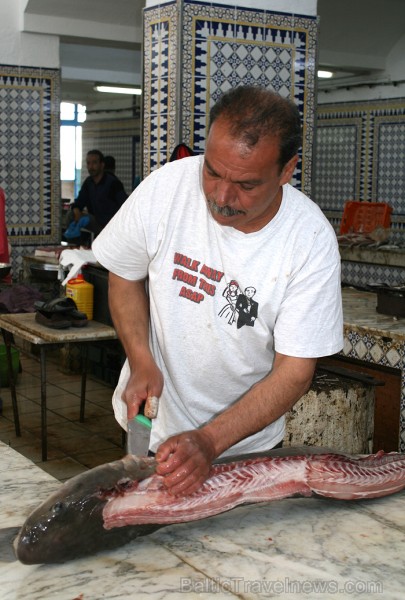 Dodies Tunisijas kolorīta meklējumos uz Mahdijas pilsētas vietējo ostas tirdziņu 90636