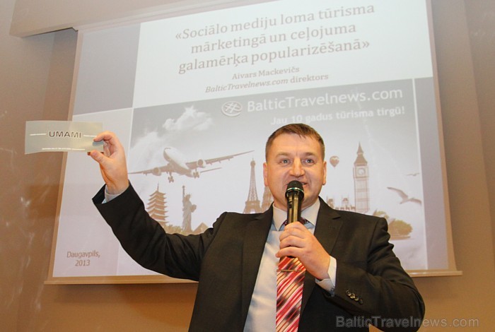 BalticTravelnews.com direktors Aivars Mackevičs ar referātu - «Sociālo mēdiju loma reģiona tūrisma produktu virzīšana» BalticTravelnews.com direktors Aivars Mackevičs ar referātu - «Sociālo mēdiju loma reģiona tūrisma produktu virzīšana» 93235