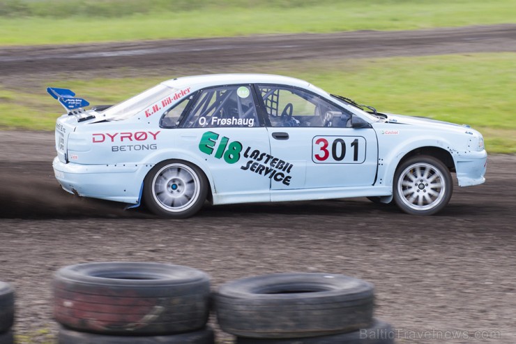 Ar spraigām cīņām sporta kompleksā 333 skatītājus priecē NEZ rallijkrosa čempionāts 155989