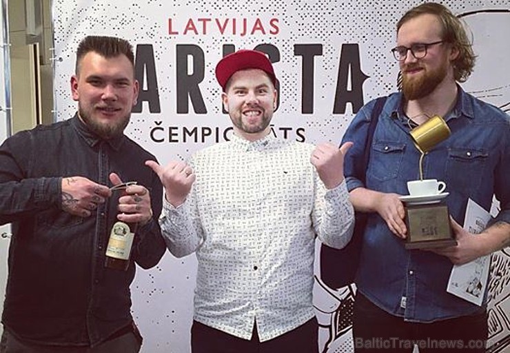 Ingemārs Dzenis (pa kreisi) ir Latvijas Barista 2007, Jānis Podiņš (pa labi) ir Latvijas Barista 2016 un Arvis Zēmanis Ingemārs Dzenis (pa kreisi) ir Latvijas Barista 2007, Jānis Podiņš (pa labi) ir Latvijas Barista 2016 un Arvis Zēmanis 169186