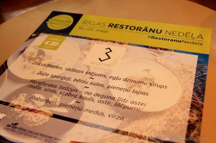Restorāns «3» pavasara restorānu nedēļā lutina ar īpaši latvisku un dabīgu garšu 175014