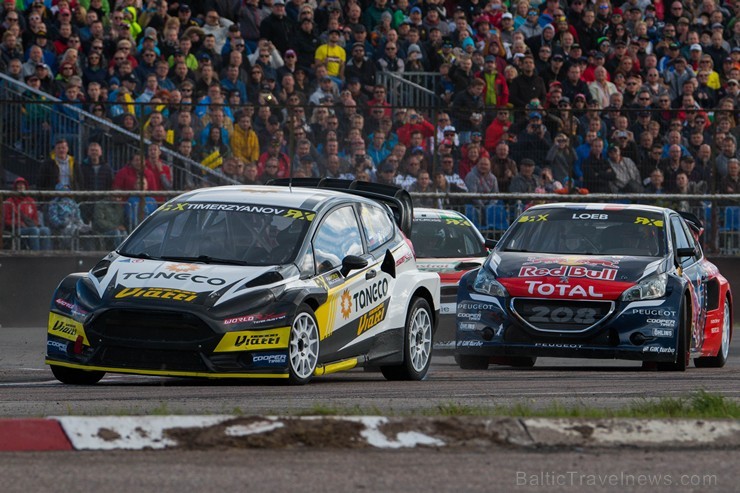 Pasaules rallijkrosa elite Biķernieku trasē aizvada pirmos kvalifikācijas braucienus 185120