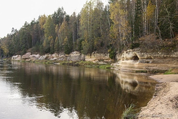 Sietiņiezis ir viens no augstākajiem baltā smilšakmens atsegumiem Latvijā 186771
