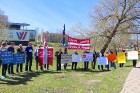 Rēzeknē notika pikets par latgaliešu valodu Latgales simtgades kongresa laikā