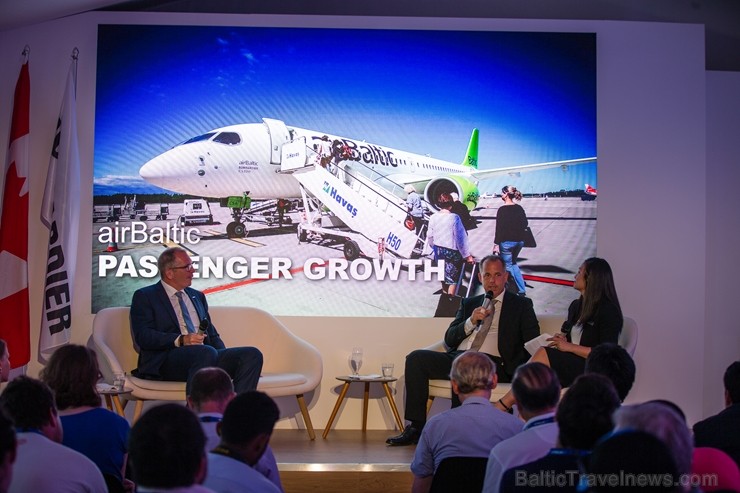 «Airbaltic» pasaulē lielākajā aviācijas izstādē Parīzē prezentē «Bombardier» CS300 lidmašīnu 200568